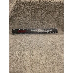 Vintage Black Dare D.A.R.E To Resist Drugs And Violence Plastic Ruler 12"